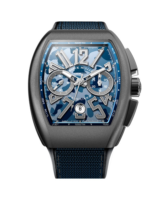 Часы Franck Muller Vanguard Camouflage V_45_CC_DT_CAMOU-blue